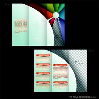 彩色底纹三折页背景图片