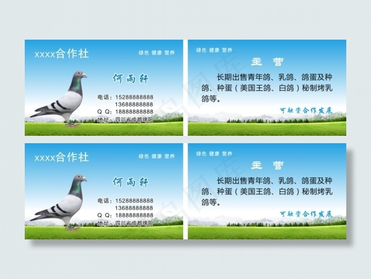 名片cdr矢量模版下载