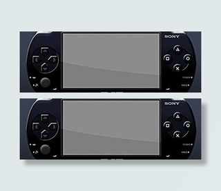 索尼psp游戏机psd分层素材