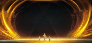 黑金色年会海报背景素材