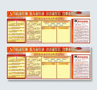 党的基层组织建设宣传展板