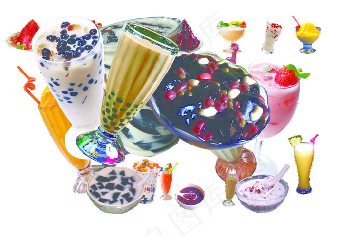 奶茶系列图片(4724X3543(DPI:300))psd模版下载