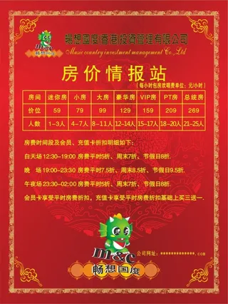 畅想国度KTV房价情报站