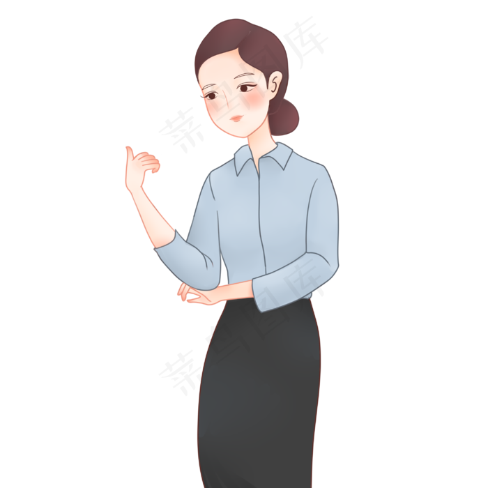 三月女神节职业女性上班族白领插,免抠元素(3000*3000px 300 dpi )psd模版下载