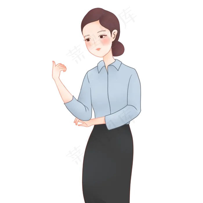 三月女神节职业女性上班族白领插,免抠元素(3000*3000px 300 dpi )psd模版下载