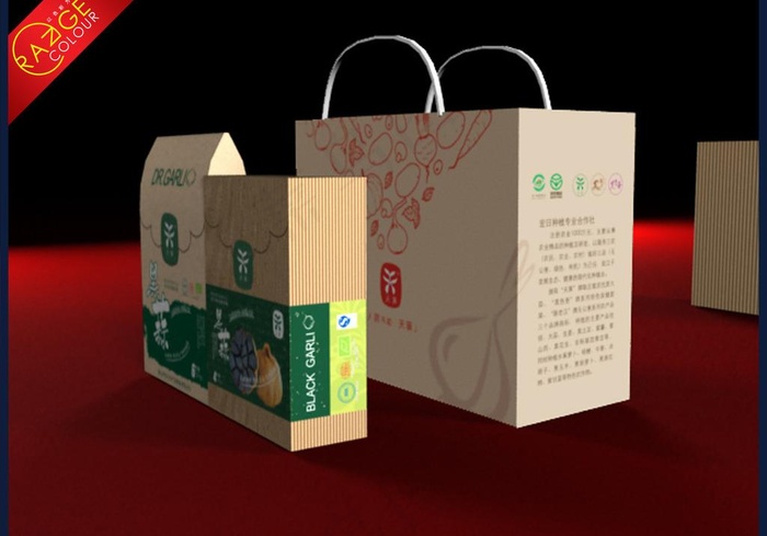 黑蒜包装系列展开图图片