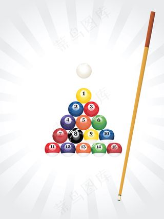 台球三角形背景