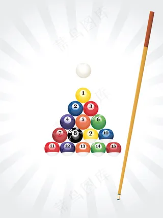 台球三角形背景