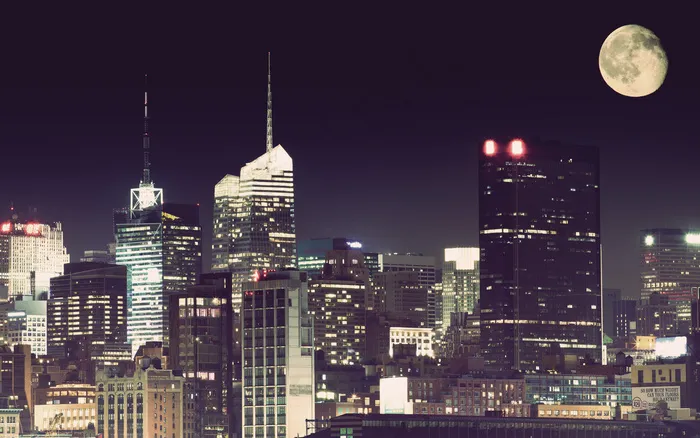 高楼夜景素材下载图片