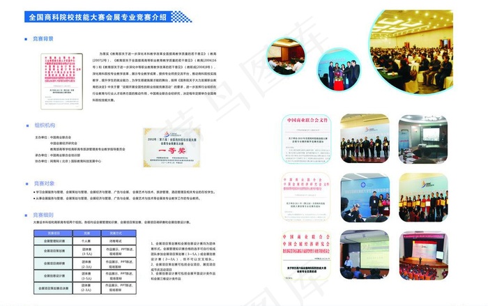 会展业职业技能大赛图片cdr矢量模版下载