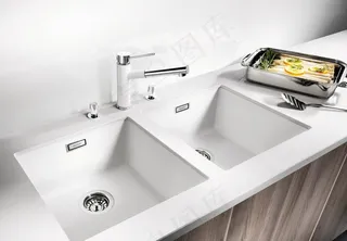 厨房厨具流理台样板摄影图片