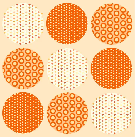 矢量圆形花纹图案素材eps,ai矢量模版下载