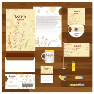 唯美手绘花卉企业VI形象