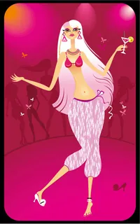 粉色调少女素材