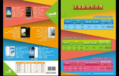 联通五一促销单页海报图片