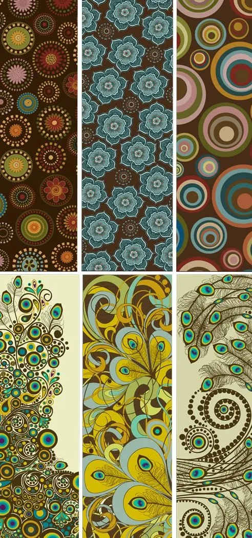 精美花纹条幅矢量图 AIai矢量模版下载