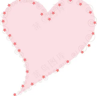 星星圈圈心型相框图片