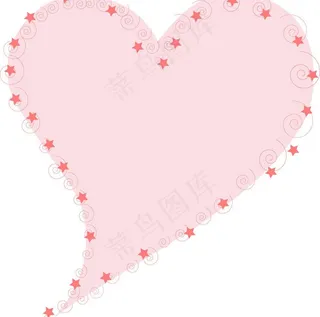 星星圈圈心型相框图片