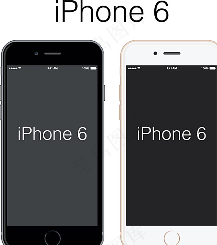 iPhone 6手机图片ai矢量模版下载