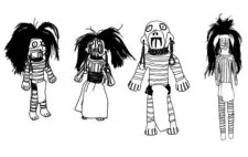 西南印第安人雕像娃娃设计向量eps,ai矢量模版下载