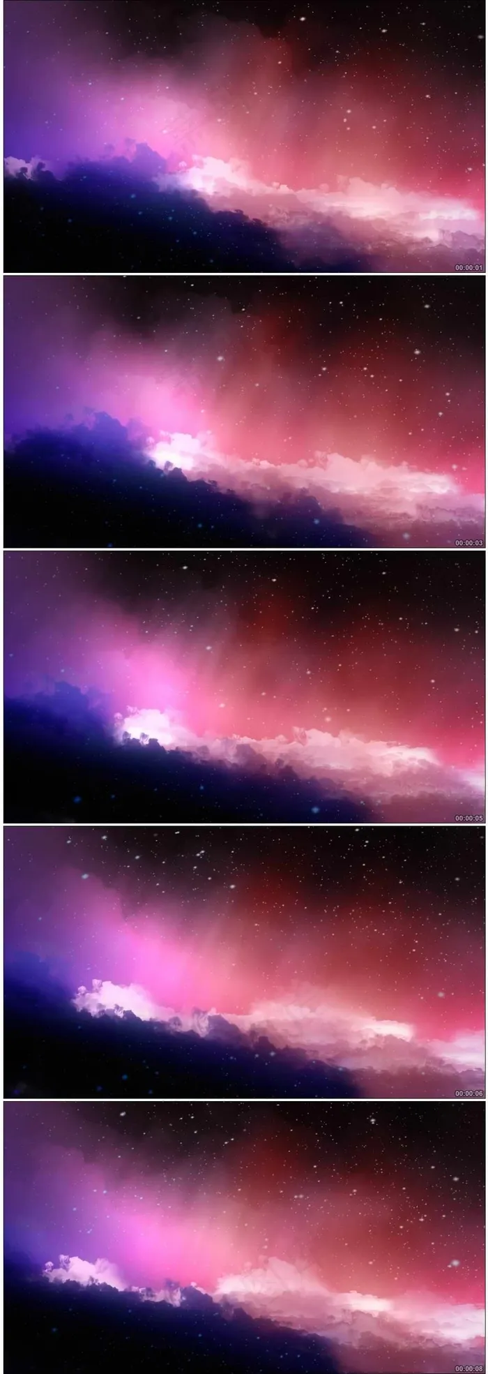 梦幻云彩光芒光影粒子高清视频