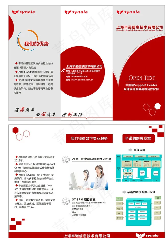 IT三折页图片cdr矢量模版下载