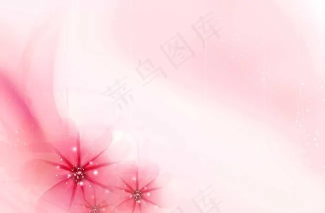 淡雅清新粉色背景psd模版下载