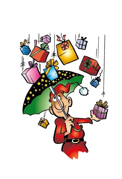 圣诞老人eps,ai矢量模版下载