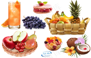 面包早点早餐饮料素材分层免扣大图