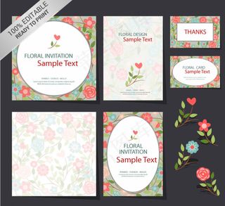 精美欧式婚礼花卉背景图片