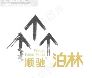 顺驰泊林_矢量房地产标志