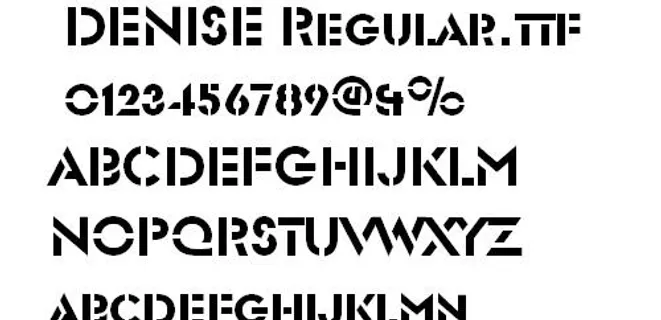DENISE 英文字体下载