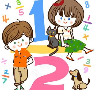 小朋友和小动物图片