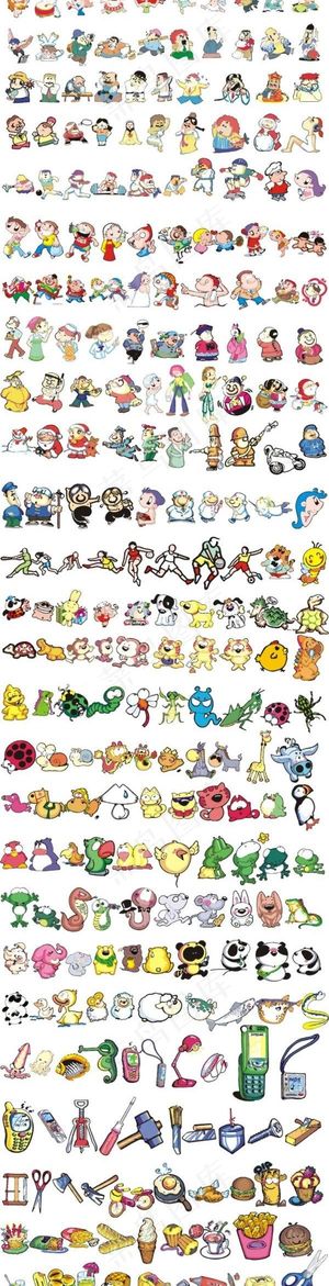 tokichiro动物日常用品矢量...