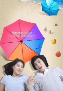 海边情侣素材图片