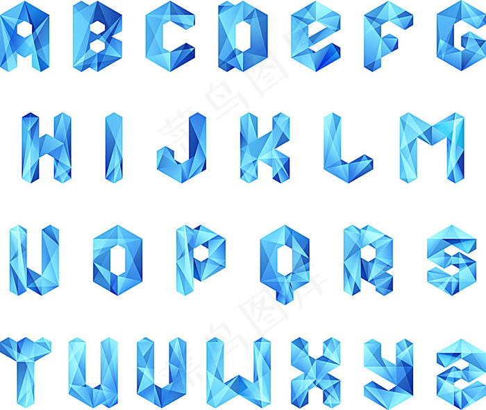 创意字母字体设计ai矢量模版下载