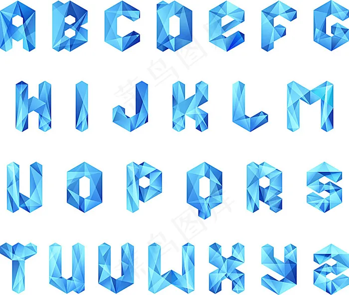 创意字母字体设计ai矢量模版下载