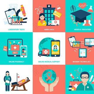 扁平化 医疗图标图片