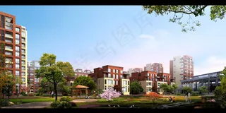 小区广场建设图