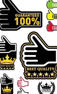 大拇指手势标签矢量图 AI 大拇指手势标签矢量图 AI