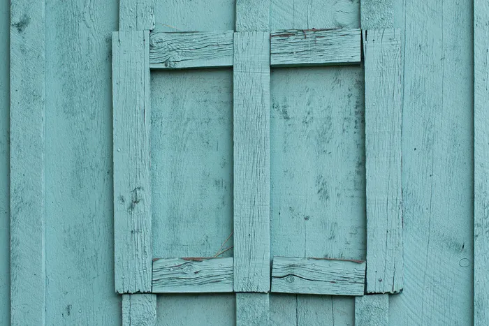 barnwood绿松石框架