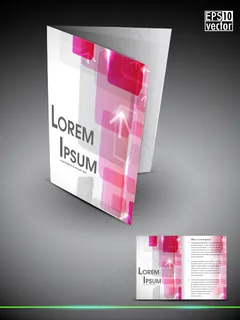 专业的3D的商业传单模板或企业宣传...