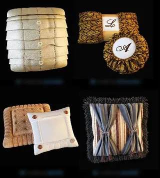 抱枕3d模型免费下载,