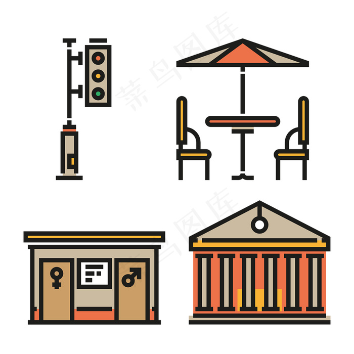 建筑icon图标