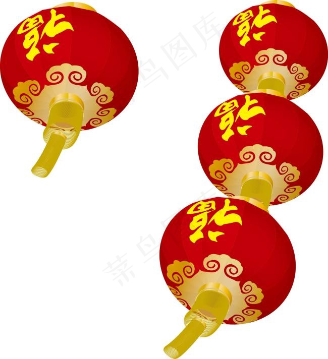 灯笼矢量ai矢量模版下载