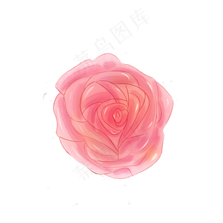 手绘小清新红玫瑰粉玫瑰花元素手绘小清新红玫瑰粉玫瑰花元素