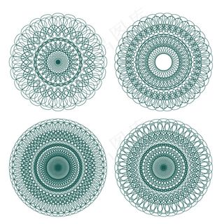 精美防伪花纹矢量图3