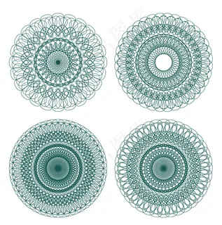 精美防伪花纹矢量图3 精美防伪花纹矢量图3