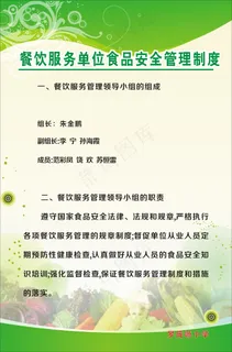 餐饮服务单位食品安全管理制度