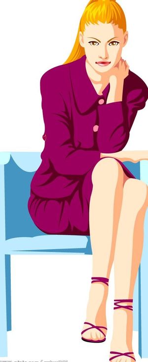 时尚女性矢量图-51图片